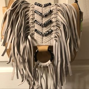 Sam Edelman Fringe Leather Crossbody